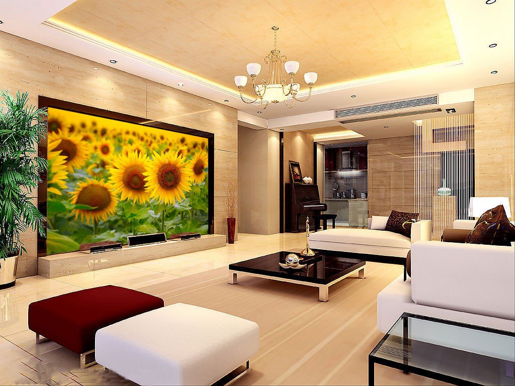 Bright Sunflowers 1 Wallpaper AJ Wallpaper