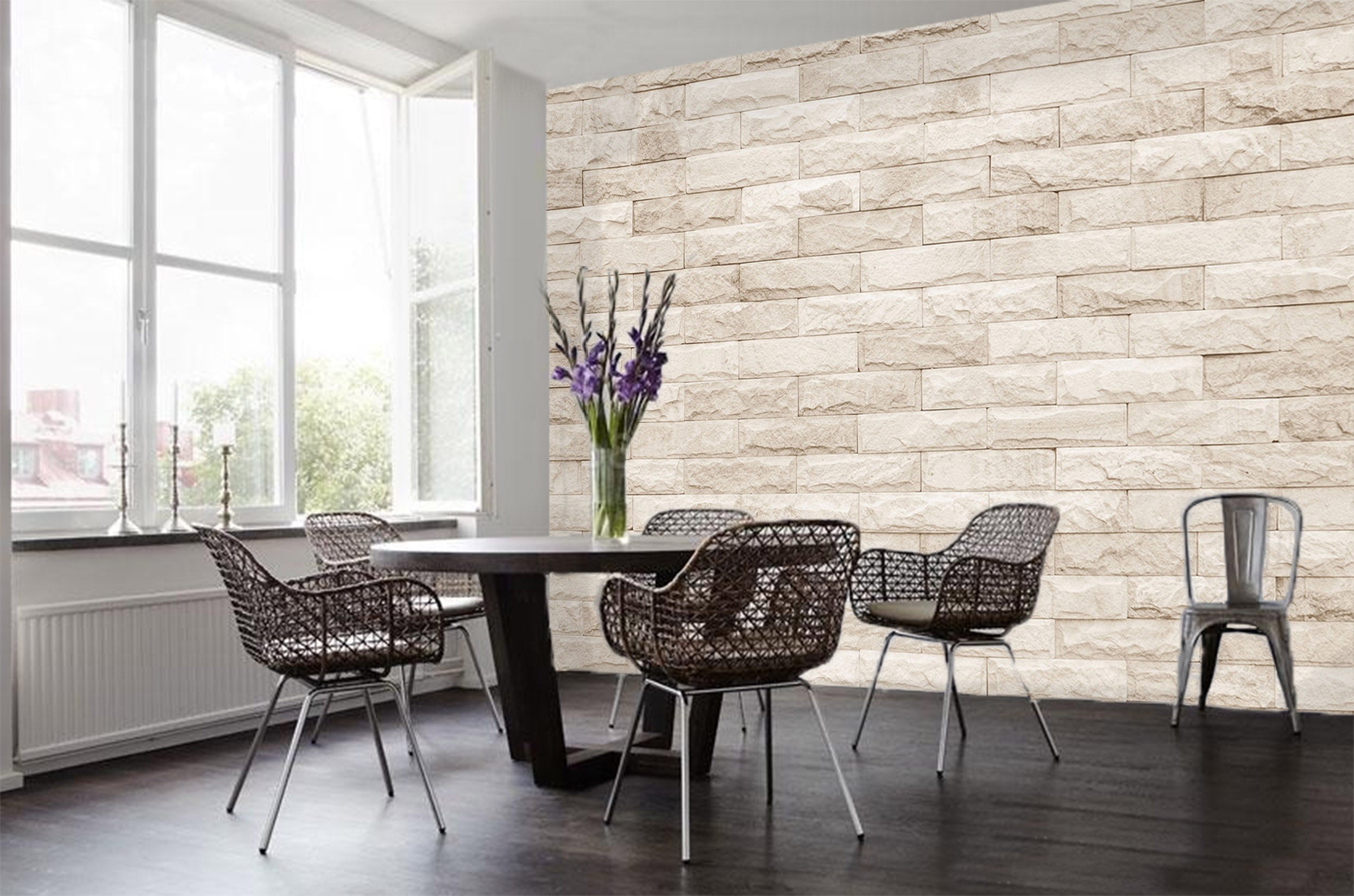 3D White Wall 021 Wall Murals Wallpaper AJ Wallpaper 2