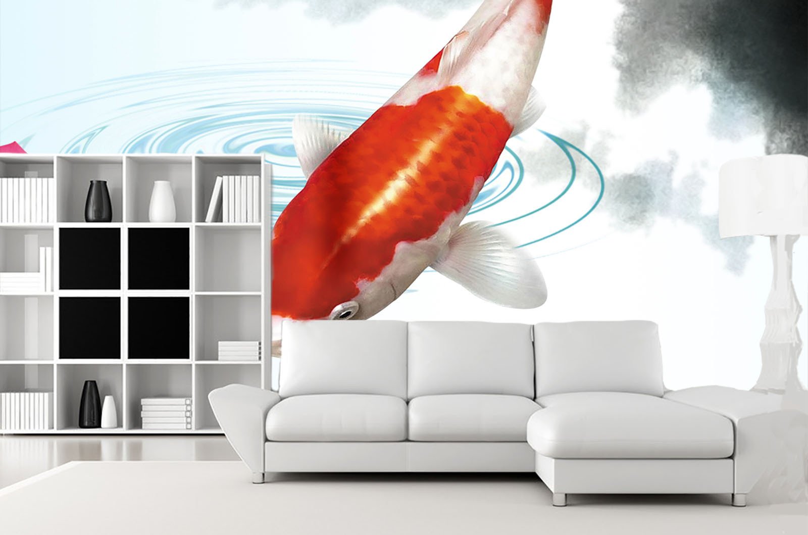 Fish And Lotus Wallpaper AJ Wallpaper