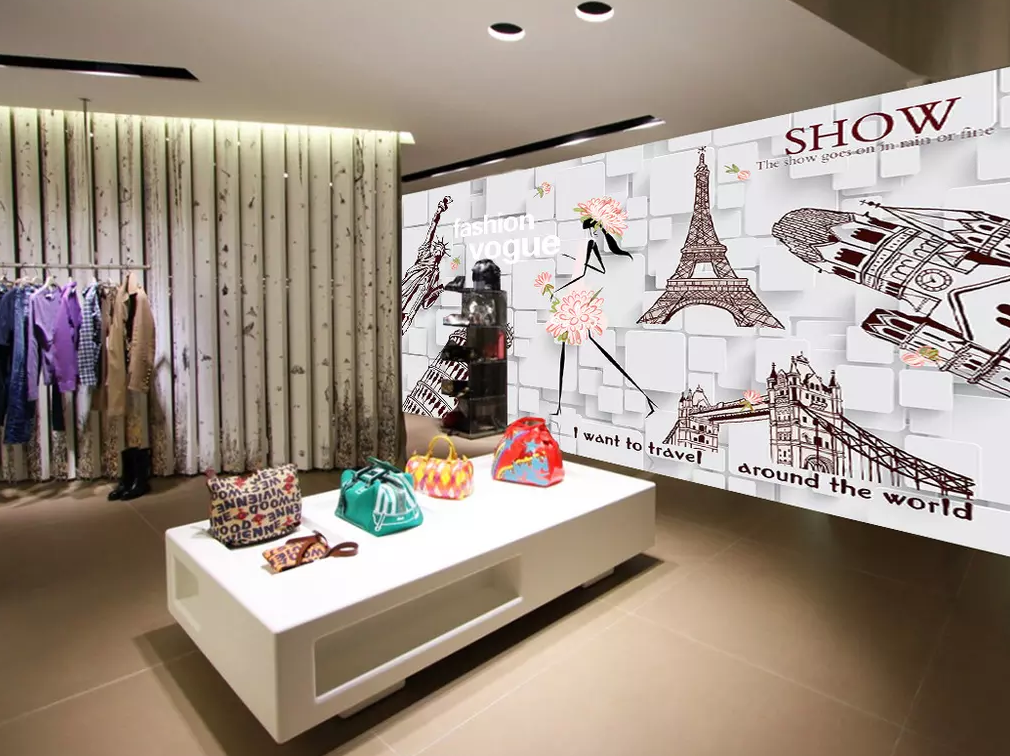 3D Graffiti Tower Woman 287 Wallpaper AJ Wallpaper 2