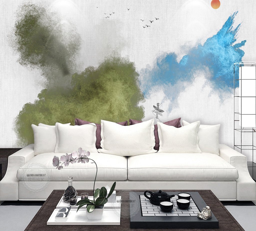 3D Ink Painting 428 Wall Murals Wallpaper AJ Wallpaper 2