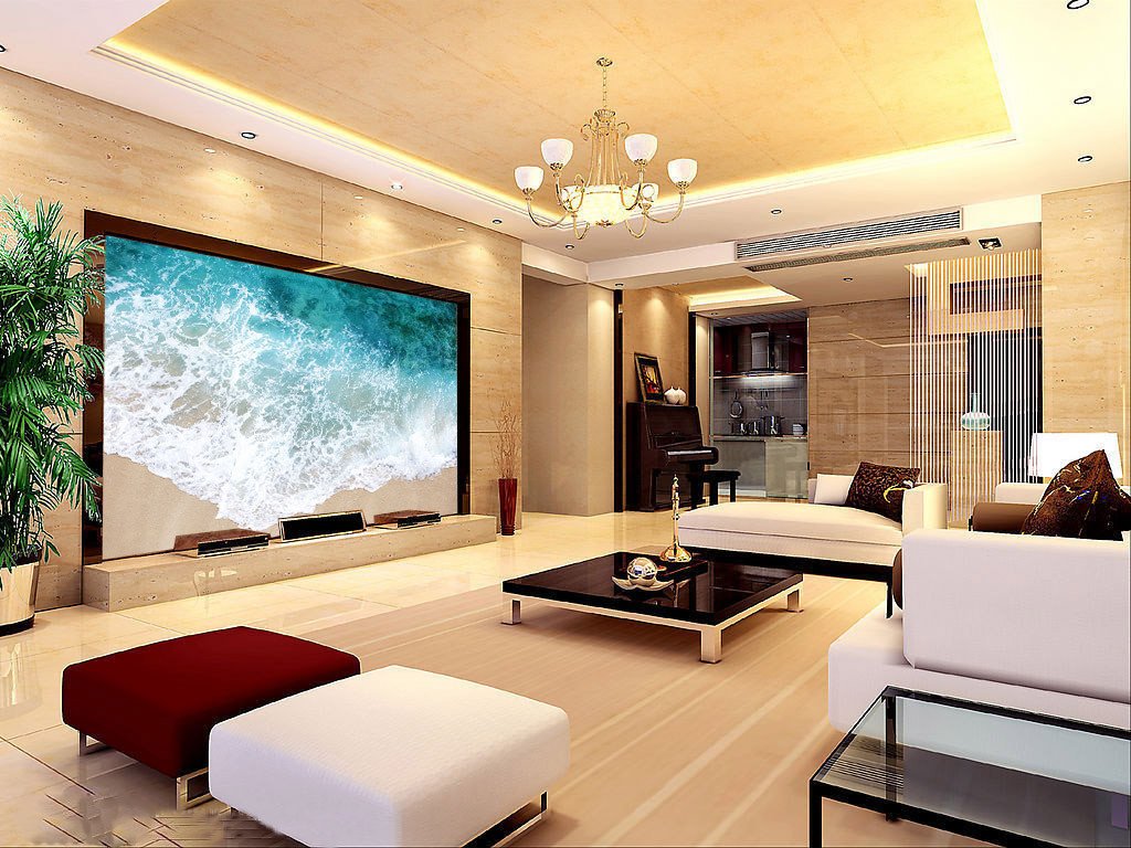 Beach Beautiful Waves Wallpaper AJ Wallpaper