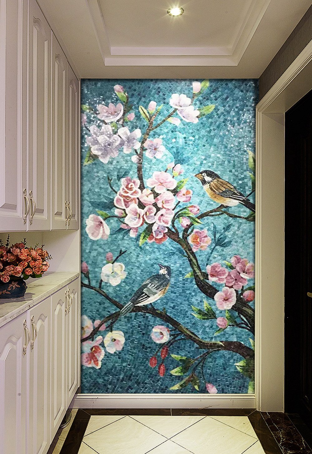 3D Magpie Tree Branch 510 Wallpaper AJ Wallpaper