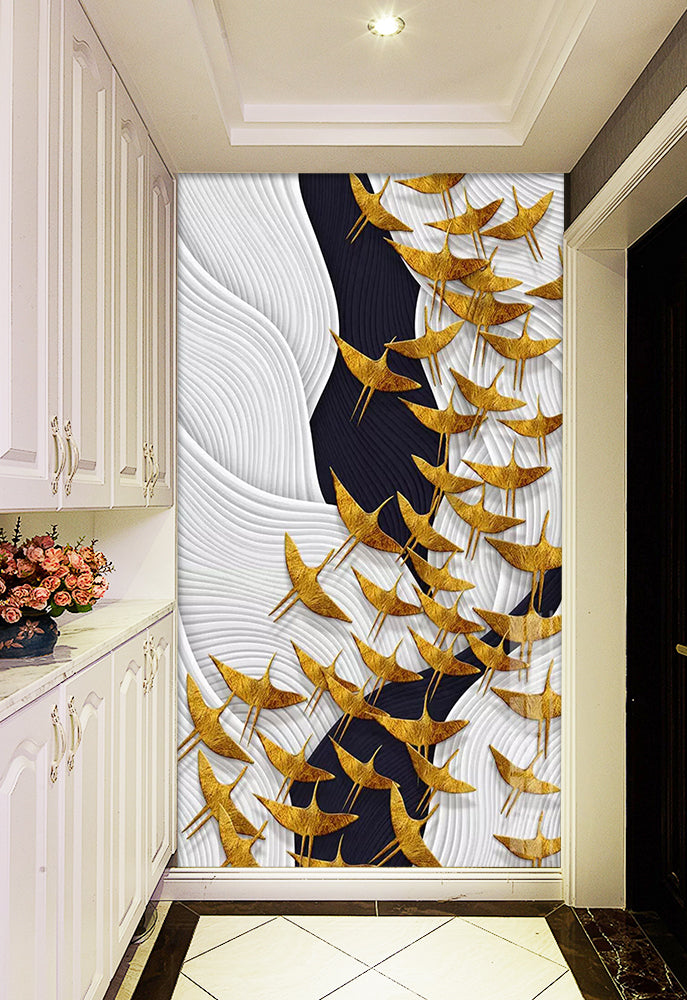 3D Golden Goose WC851 Wall Murals
