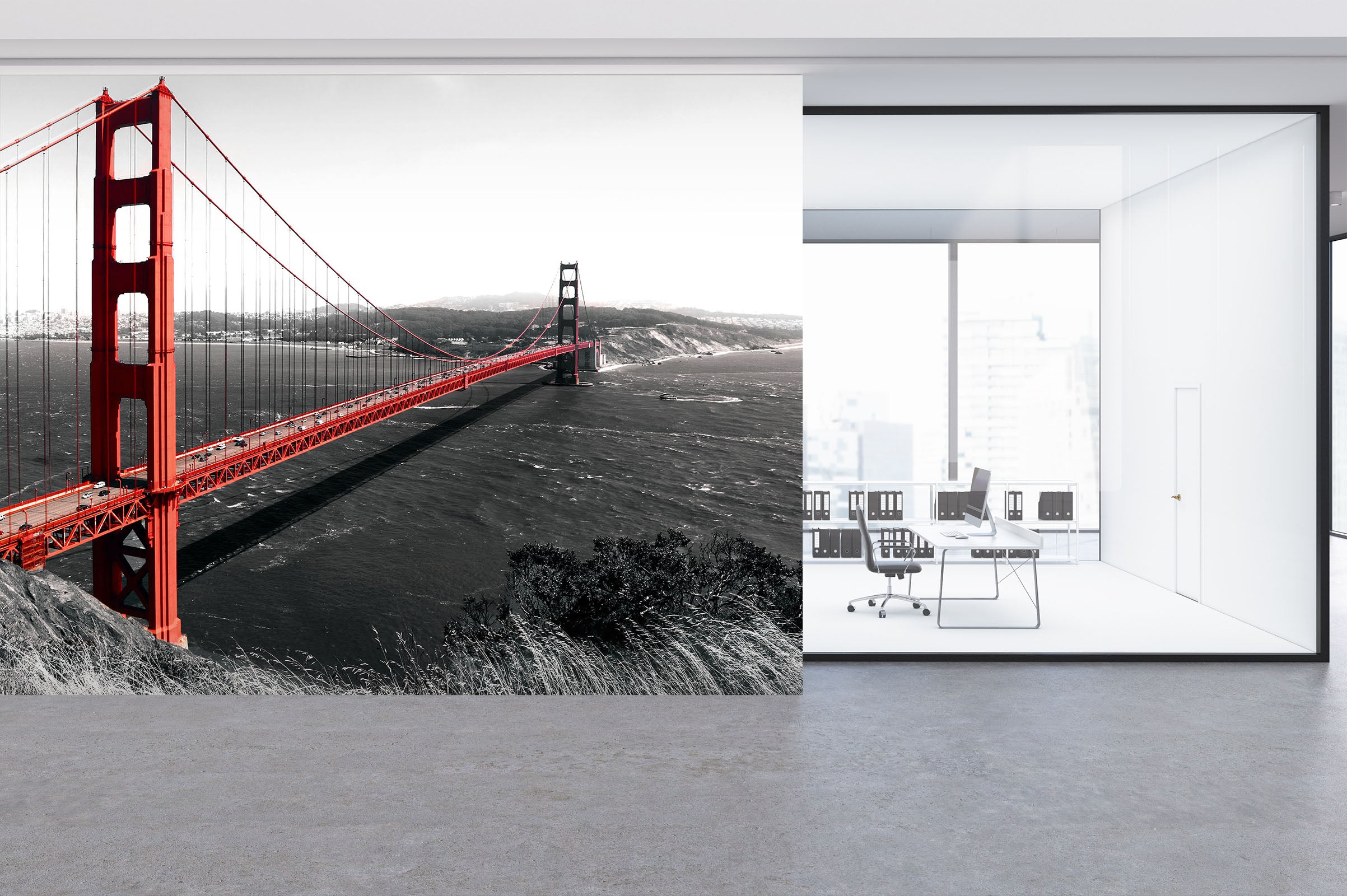 3D Sea Bridge 063 Wall Murals
