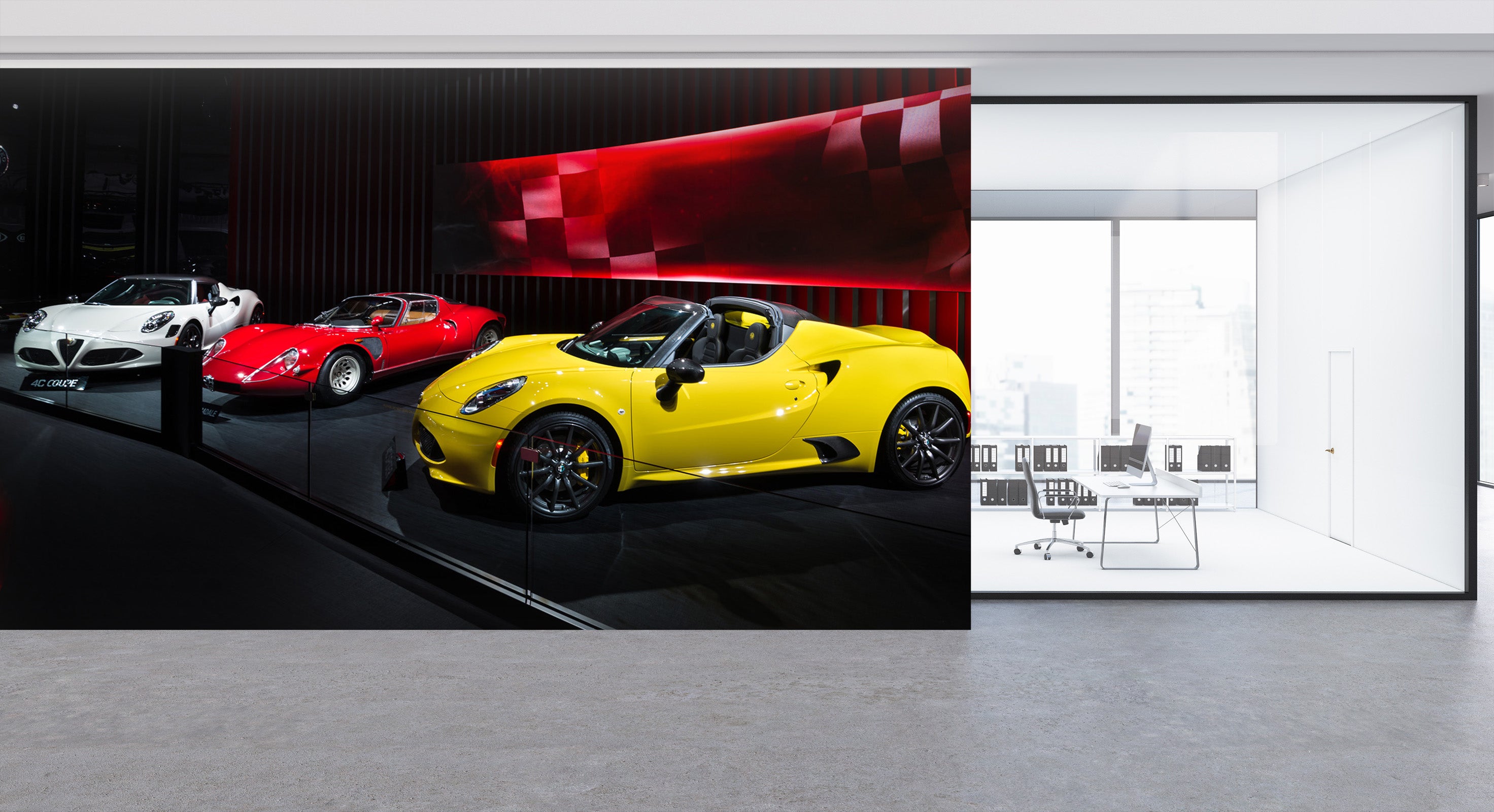 3D Sports Car Show 330 Vehicle Wall Murals