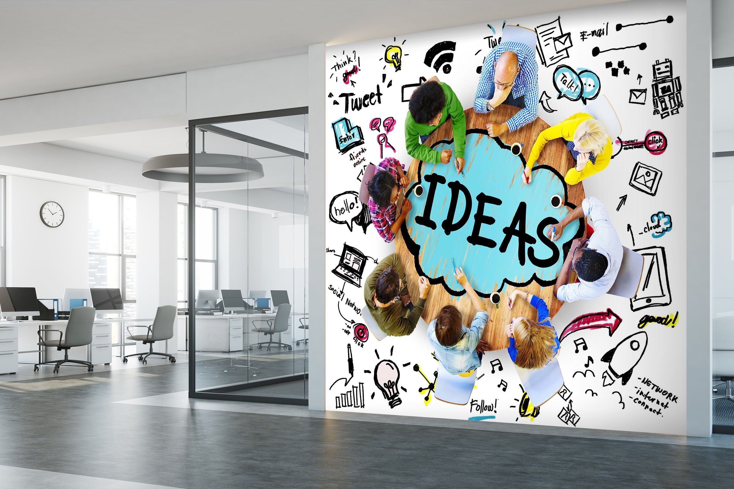 3D Cartoon Light Table 032 Wall Murals Wallpaper AJ Wallpaper 2