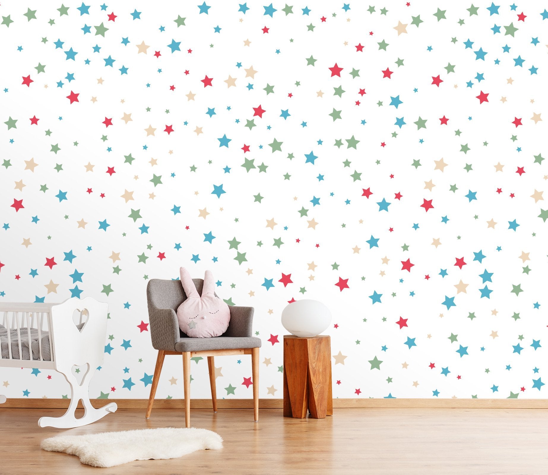 3D Colored Five-Pointed Star 303 Wallpaper AJ Wallpaper