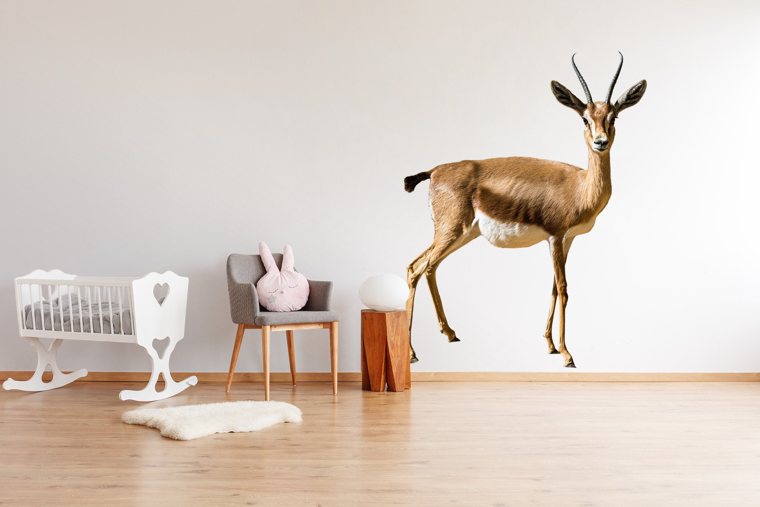 3D Brown Antelope 139 Animals Wall Stickers Wallpaper AJ Wallpaper