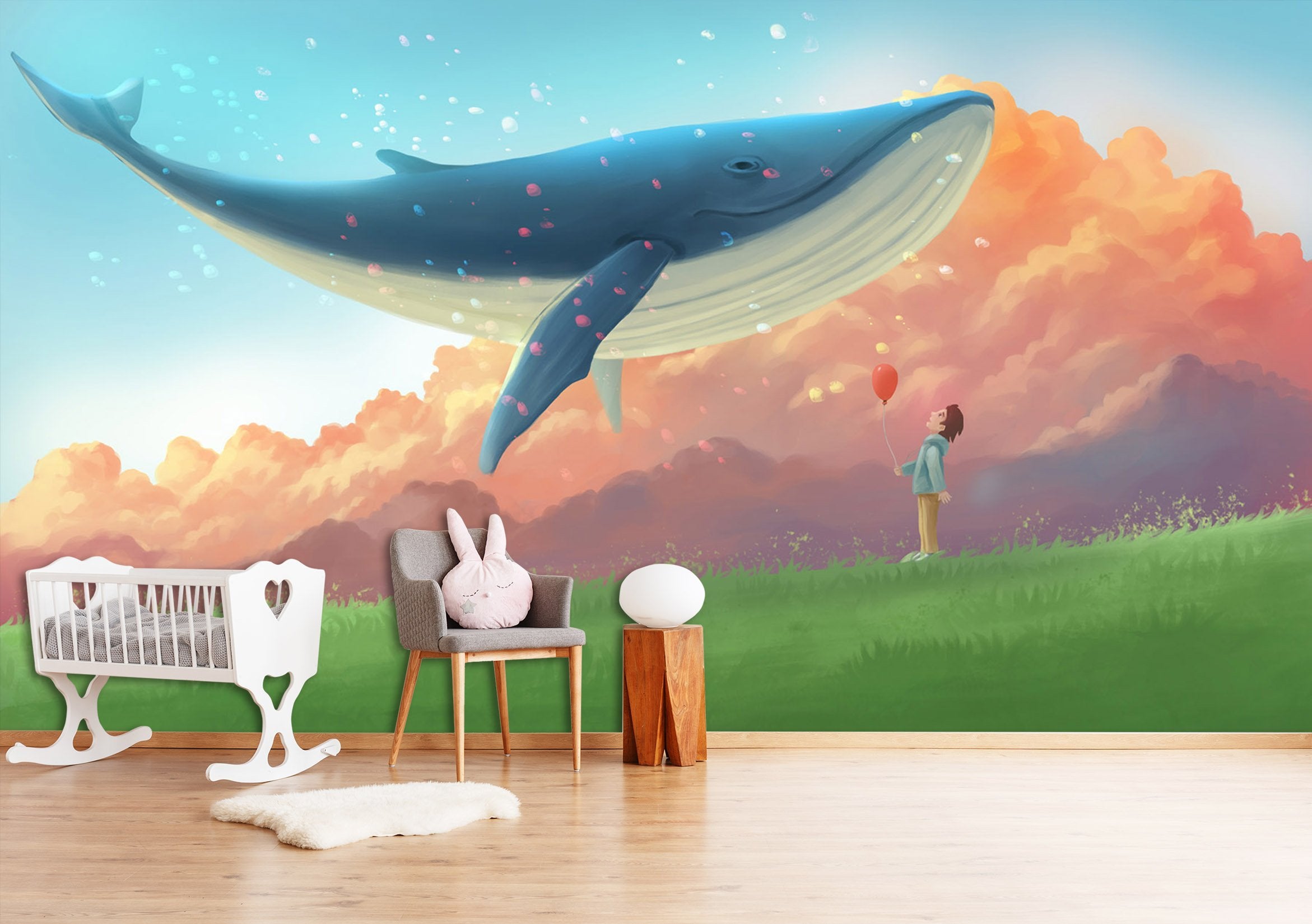 3D Whale Sky Flying 456 Wallpaper AJ Wallpaper 2