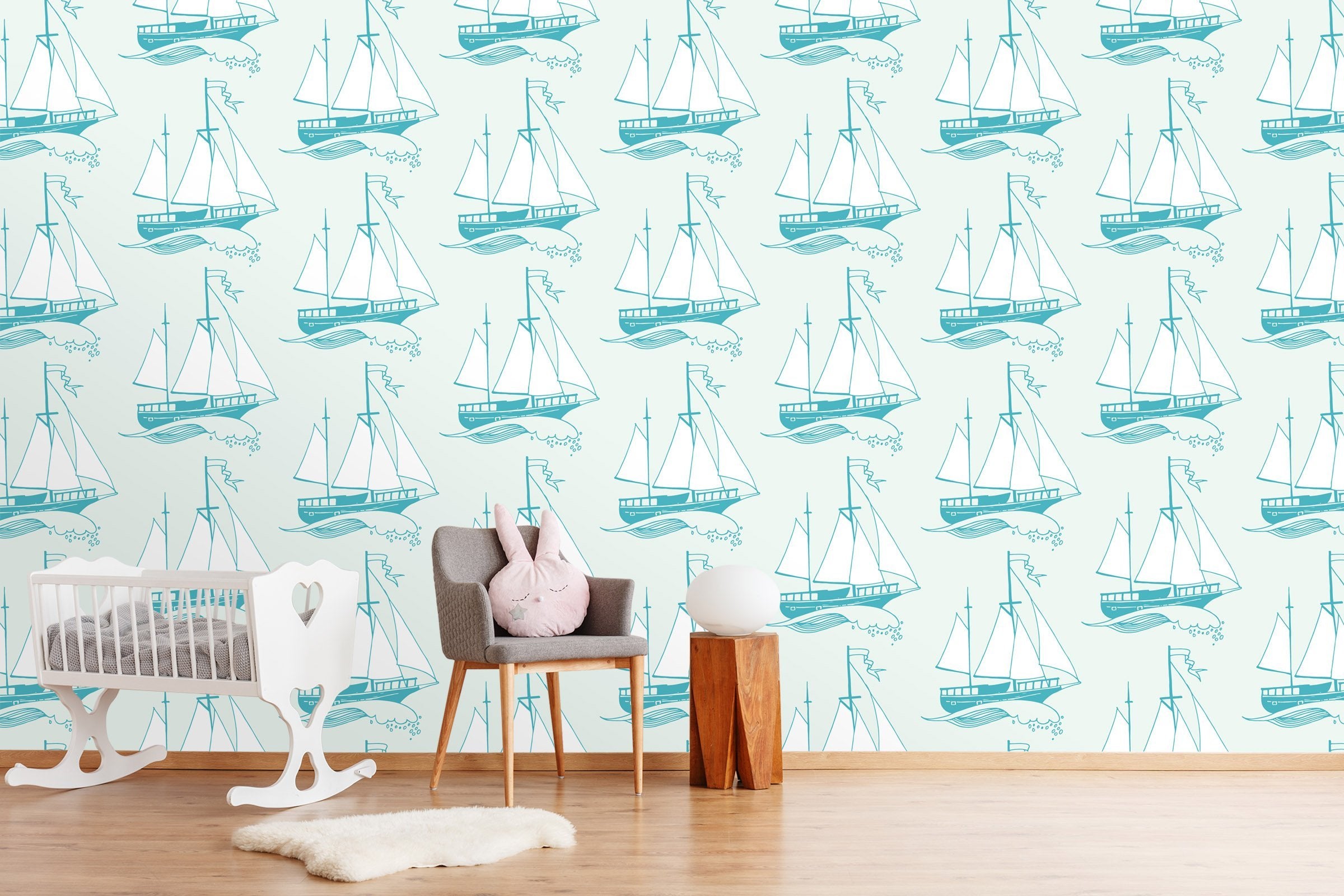 3D Lovely Boat 516 Wallpaper AJ Wallpaper