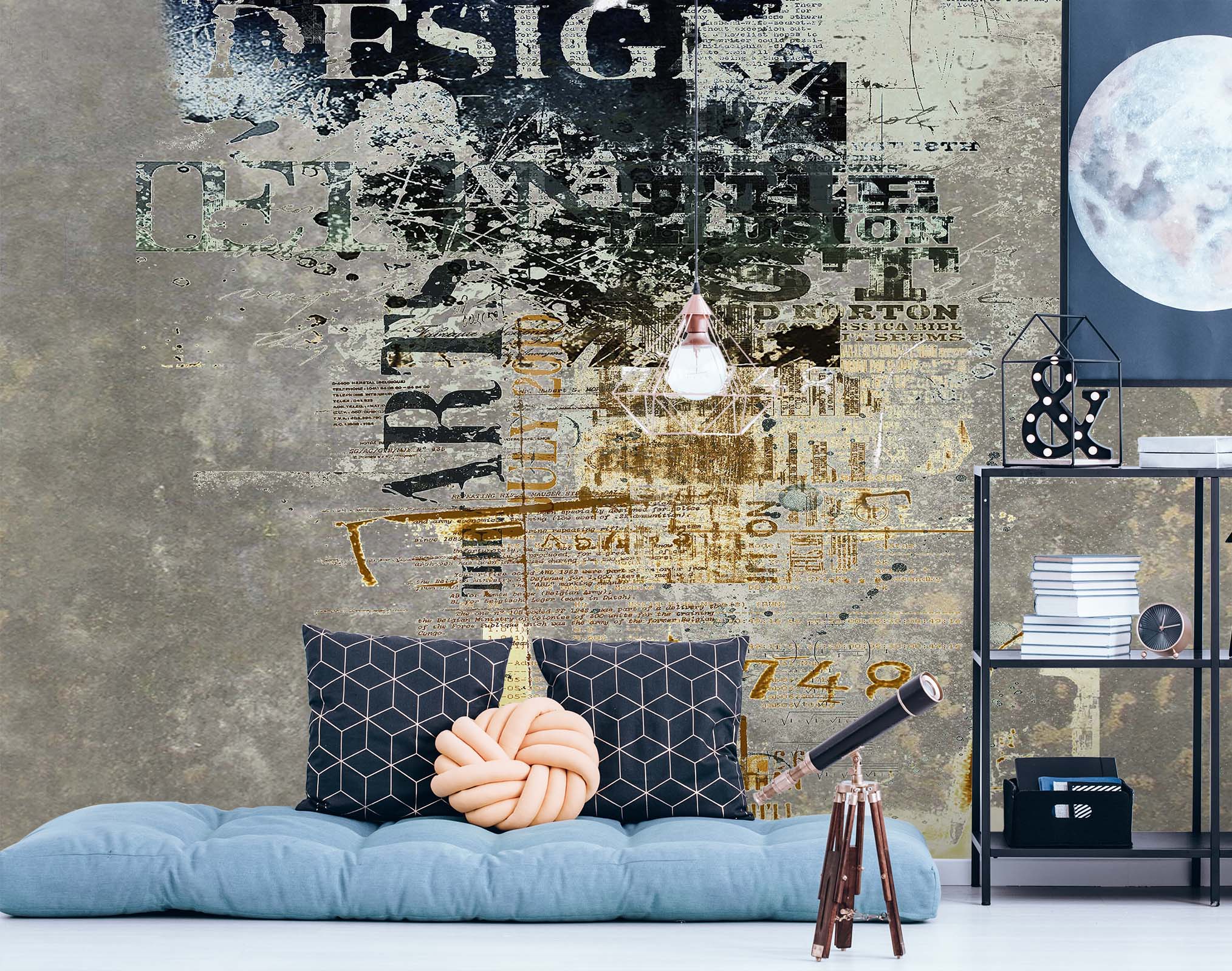 3D Letter Shabby Graffiti 045 Wall Murals