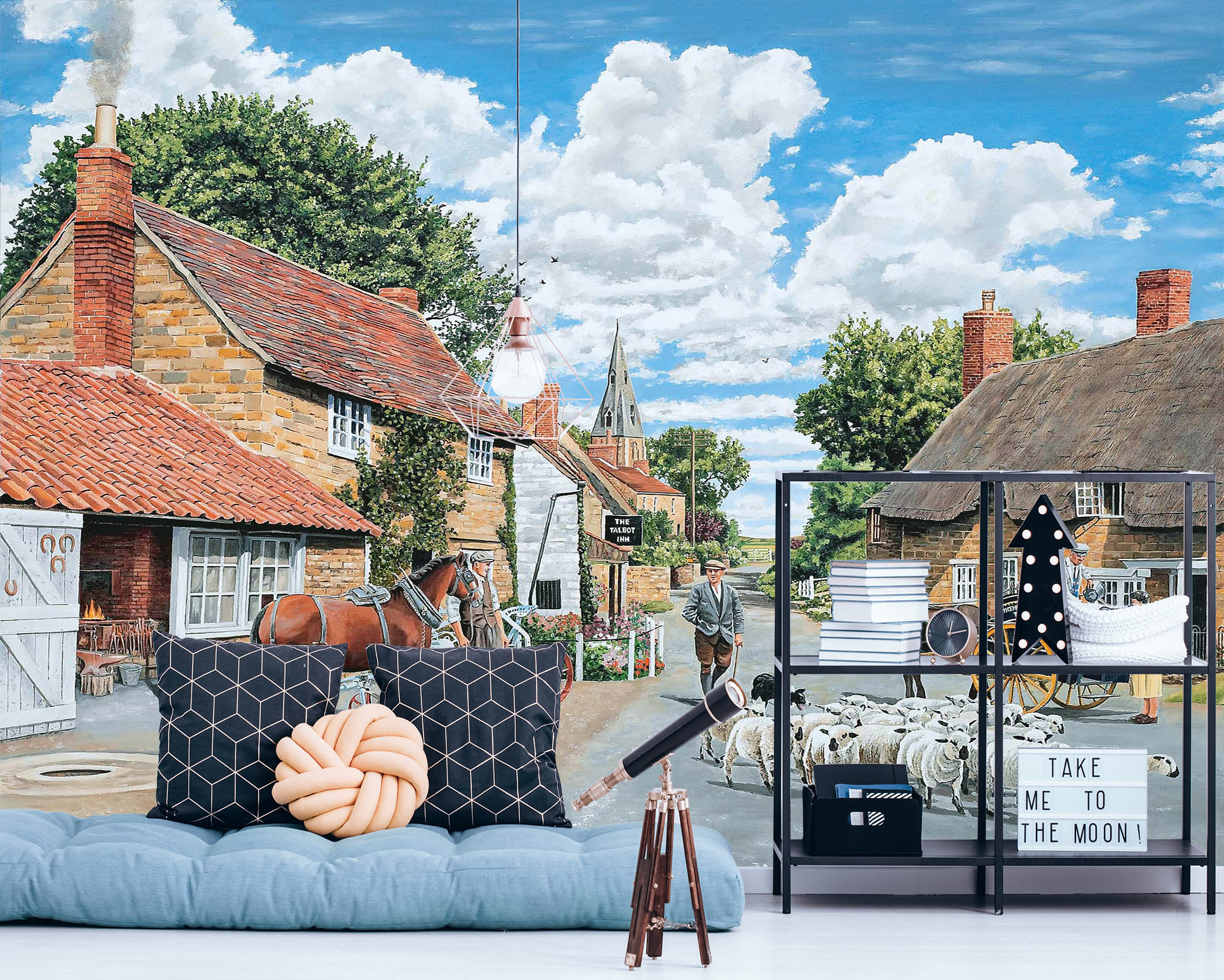 3D The Village Farrier 1072 Trevor Mitchell Wall Mural Wall Murals