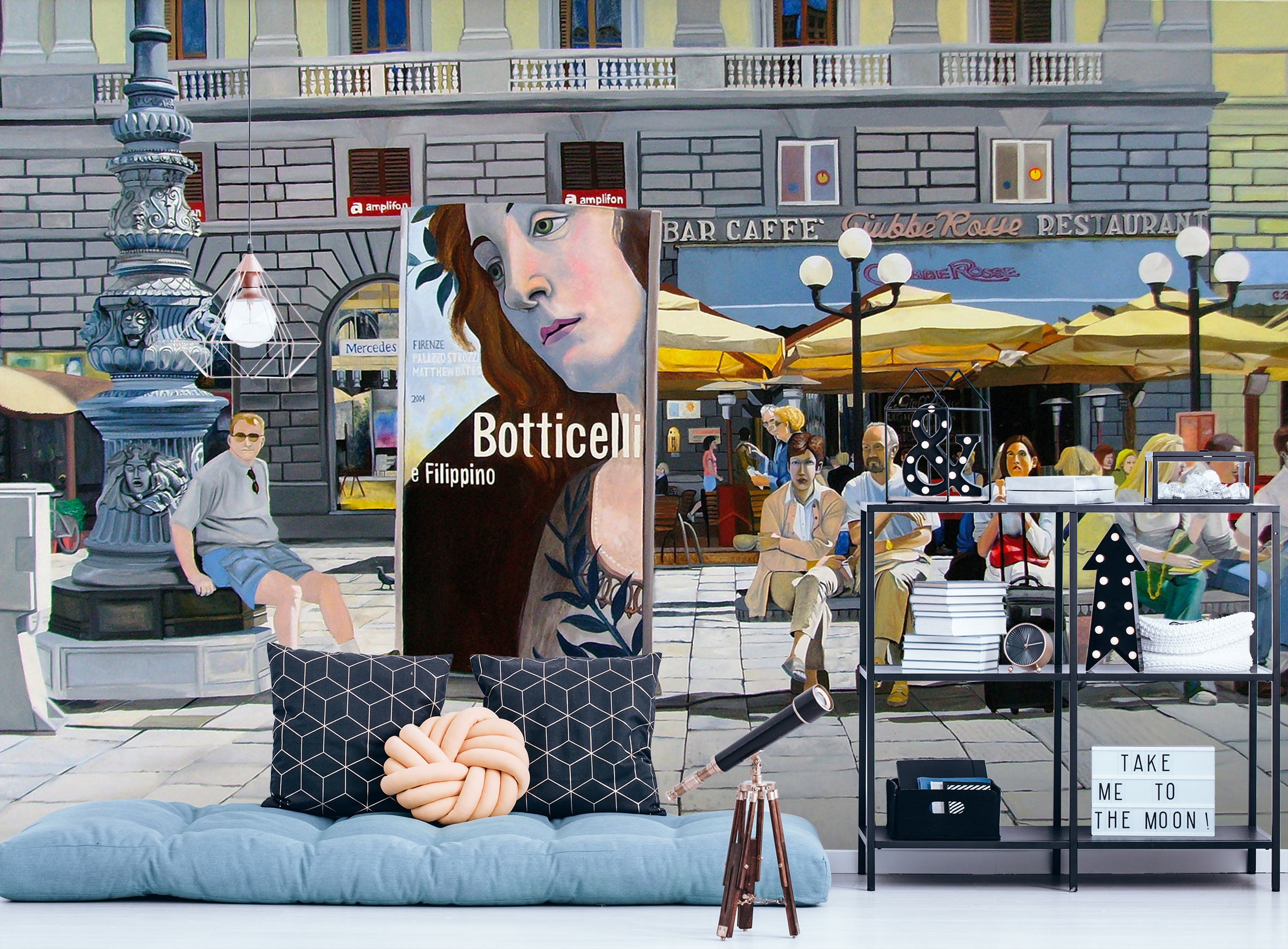 3D City Character 1399 Matthew Holden Bates Wall Mural Wall Murals