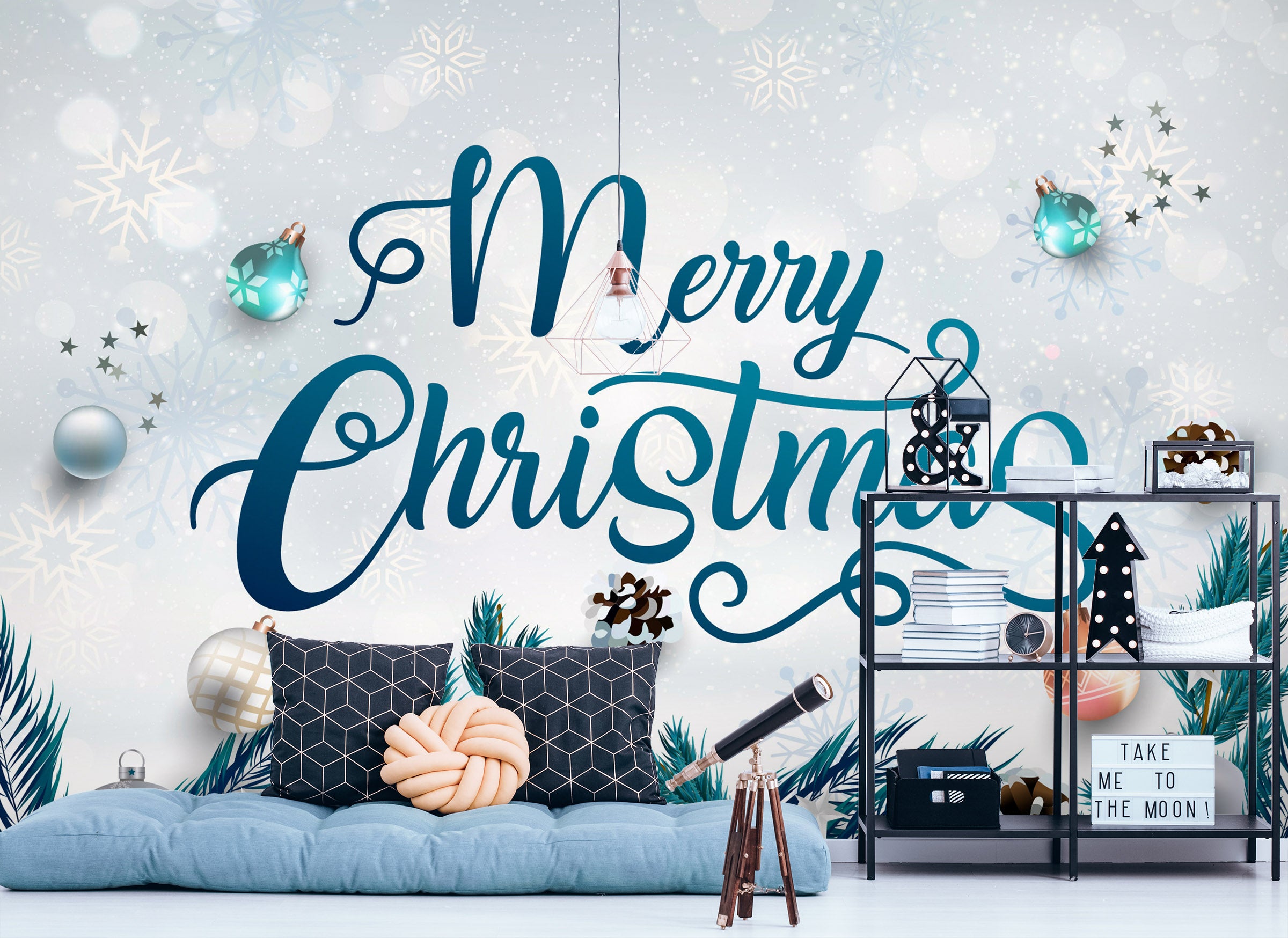 3D Snowflake Letter 57129 Wall Murals