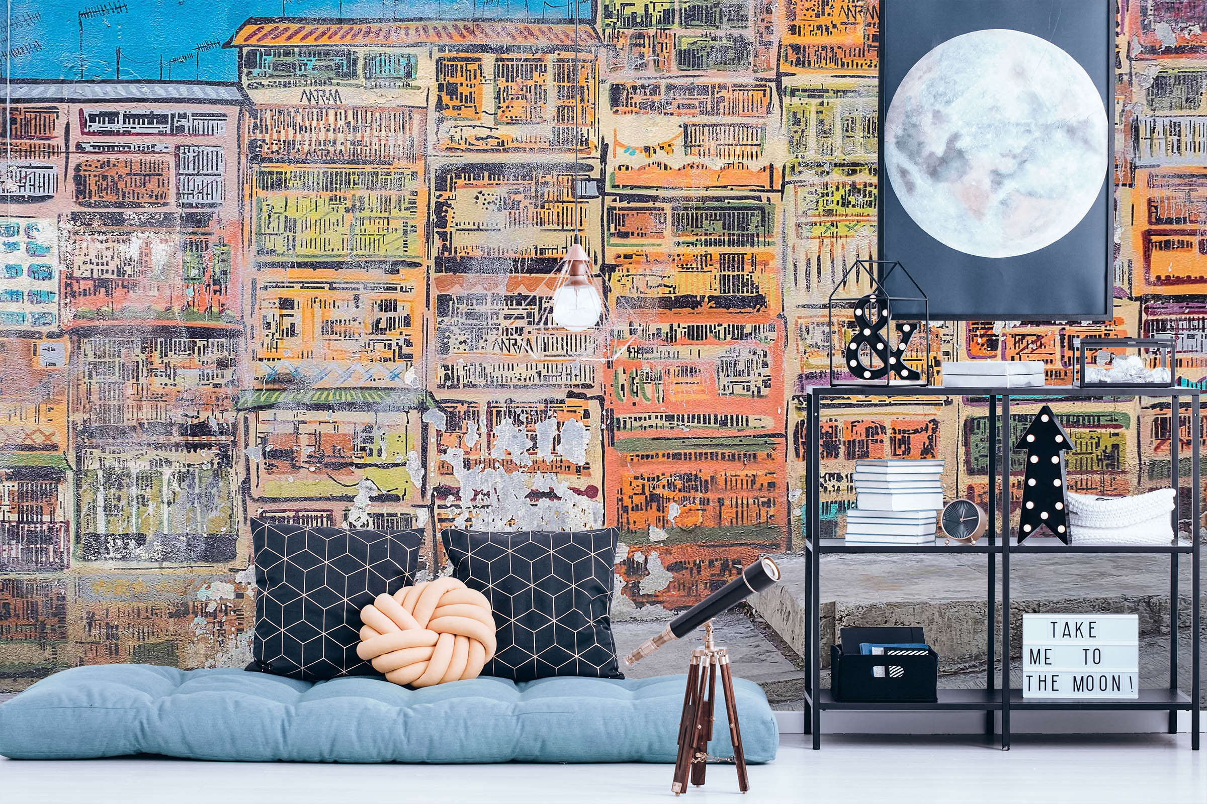 3D Color House Sticker 86 Wall Murals