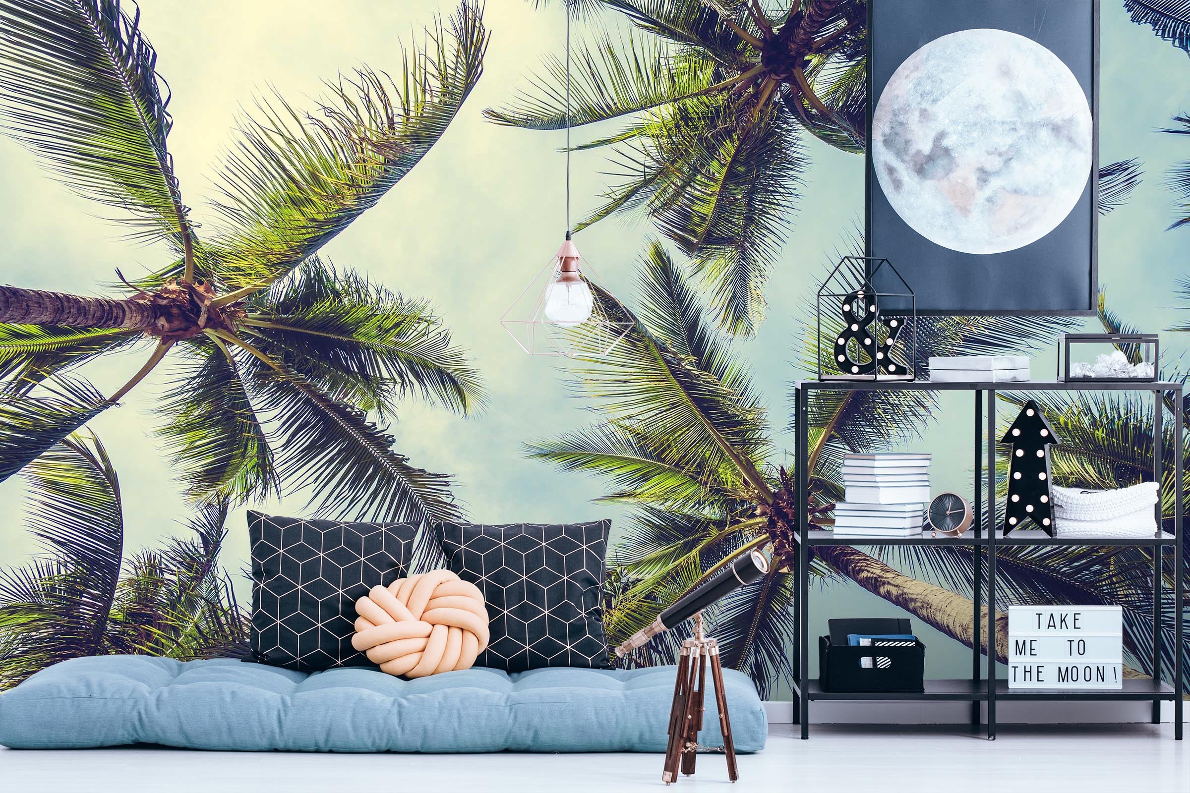 3D Sky Coconut Tree 93 Wall Murals