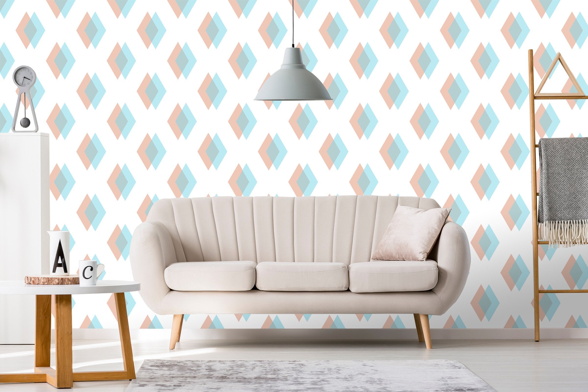 3D Colored Diamond Overlap 533 Wallpaper AJ Wallpaper