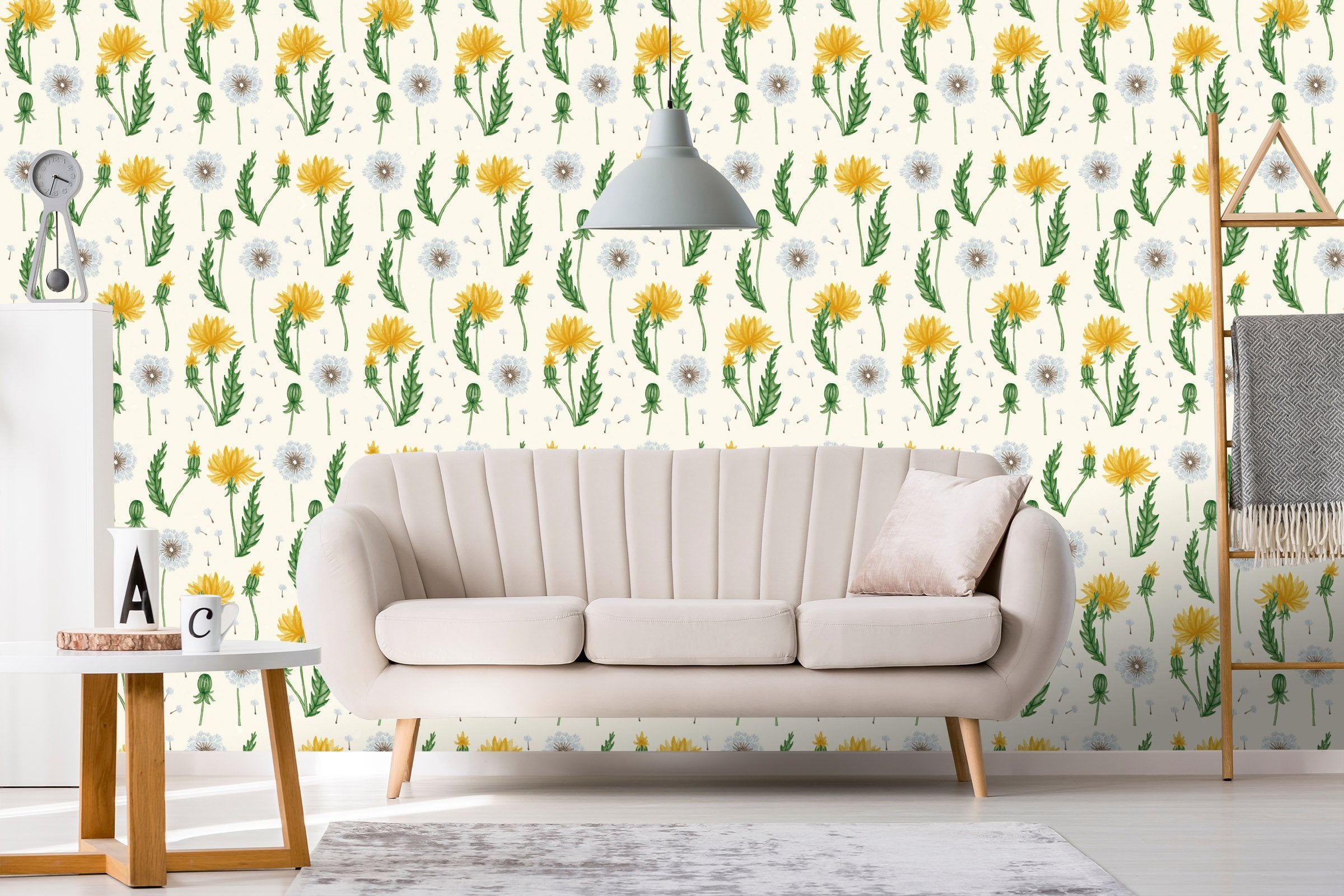 3D Yellow Flower Pattern 616 Wallpaper AJ Wallpaper