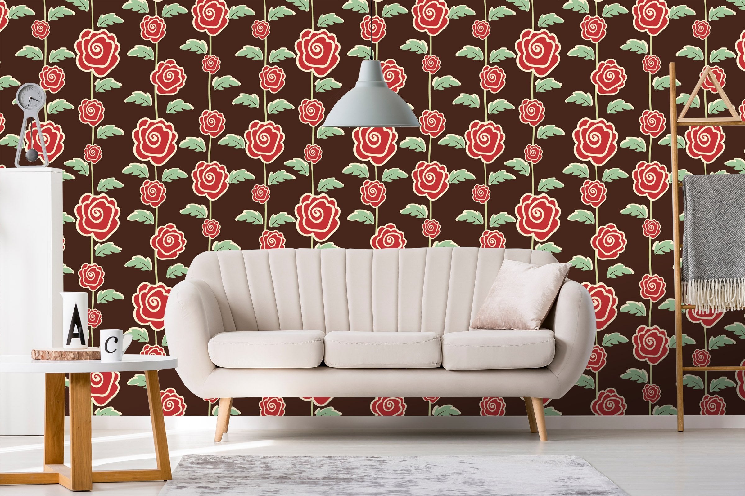 3D Vine Safflower 522 Wallpaper AJ Wallpaper