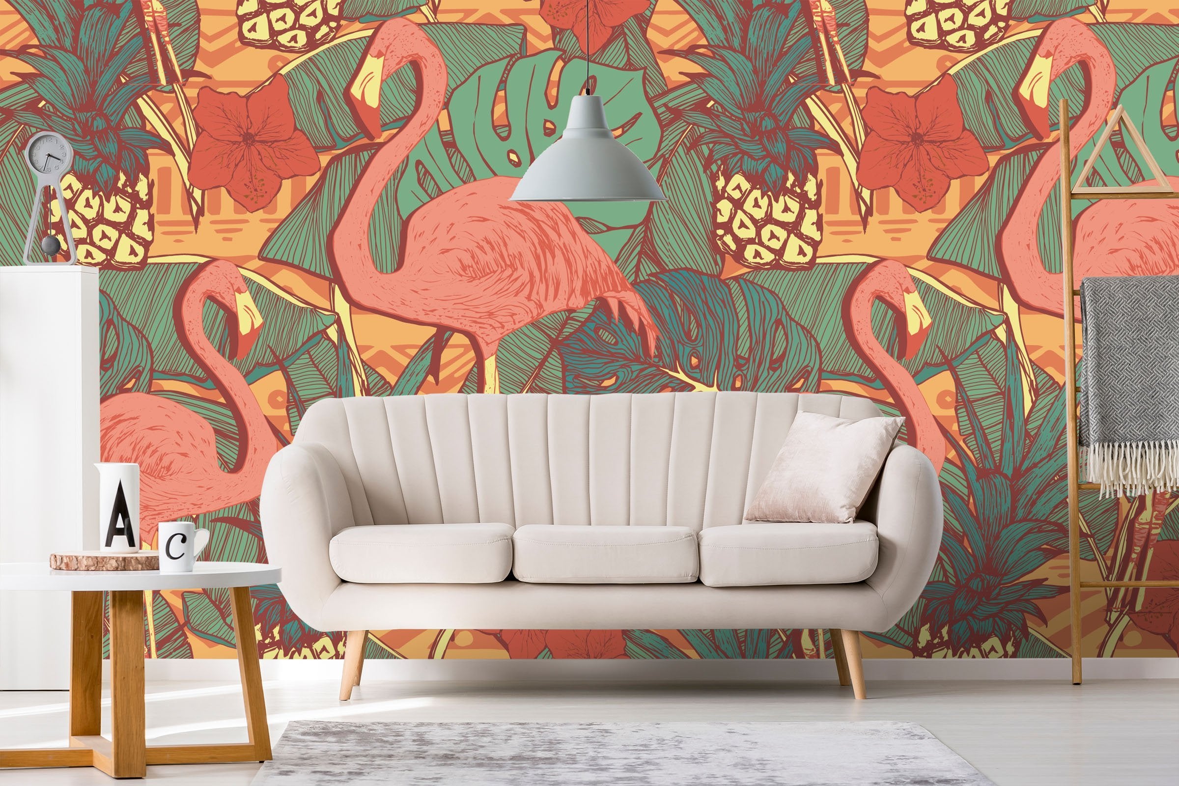 3D Cartoon Flamingo 717 Wallpaper AJ Wallpaper