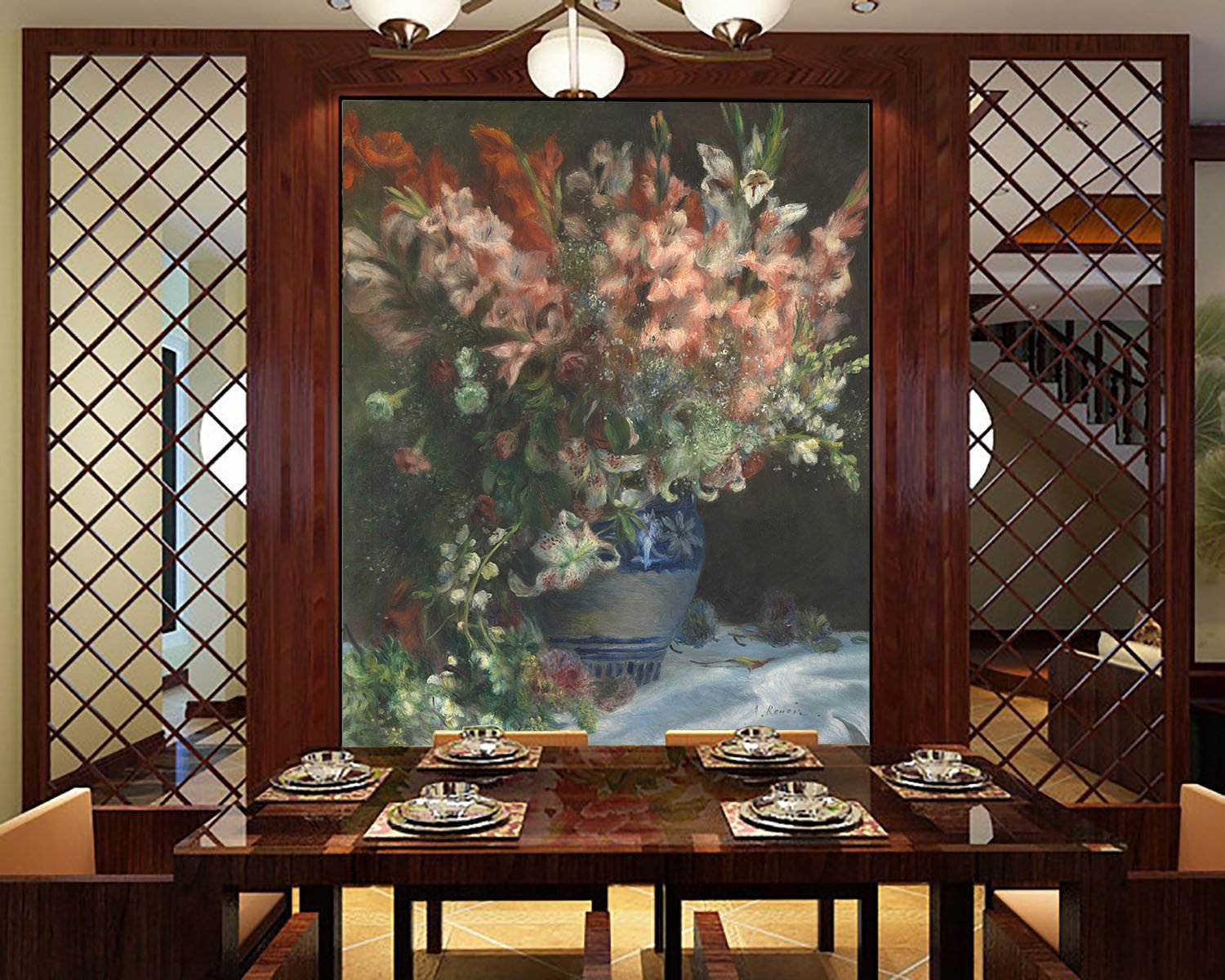 Hairy Flowers Vase Wallpaper AJ Wallpaper