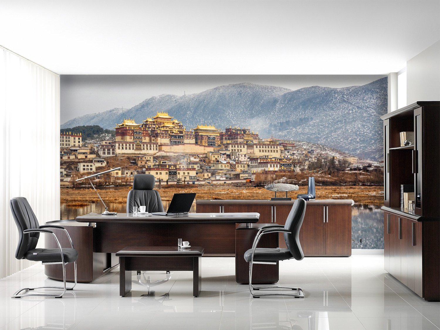 3D Mountain Foot Houses 884 Wallpaper AJ Wallpaper