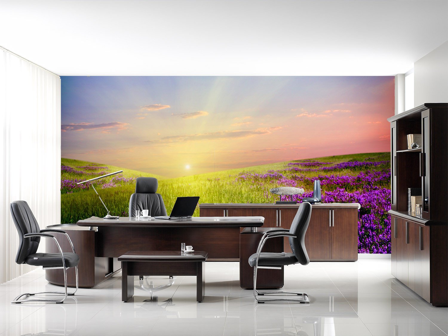 Purple Wildflowers Wallpaper AJ Wallpaper