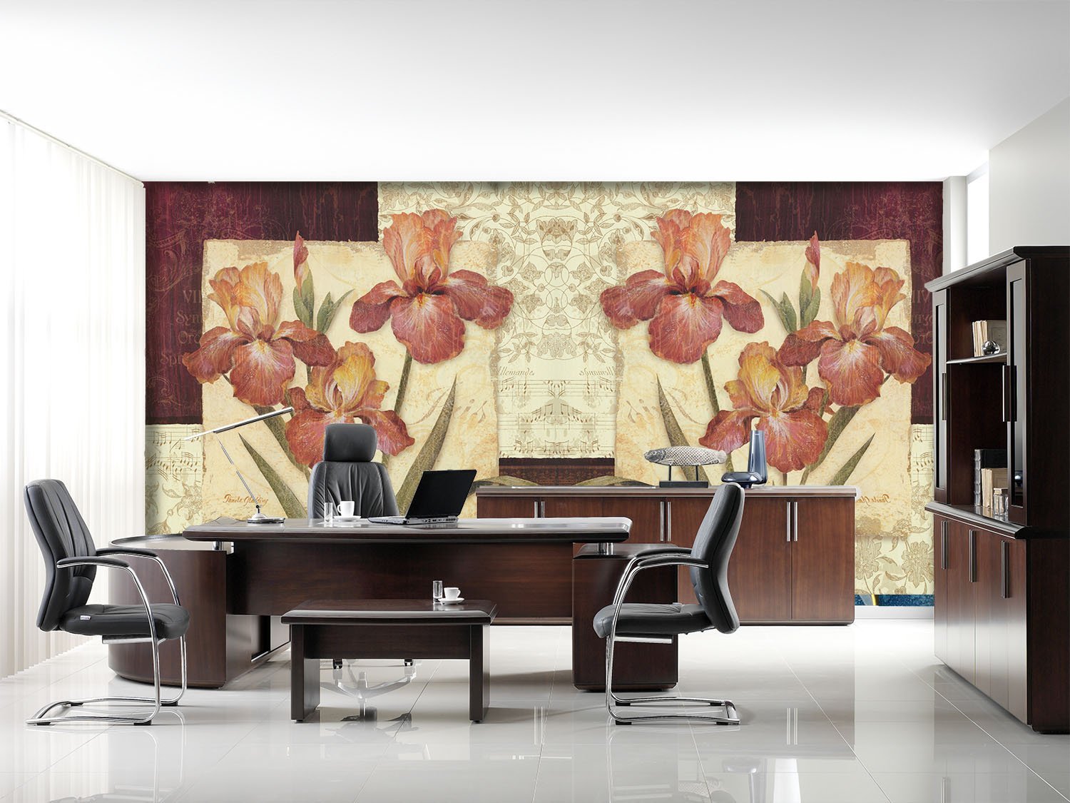 3D Blooming Flowers 043 Wallpaper AJ Wallpaper