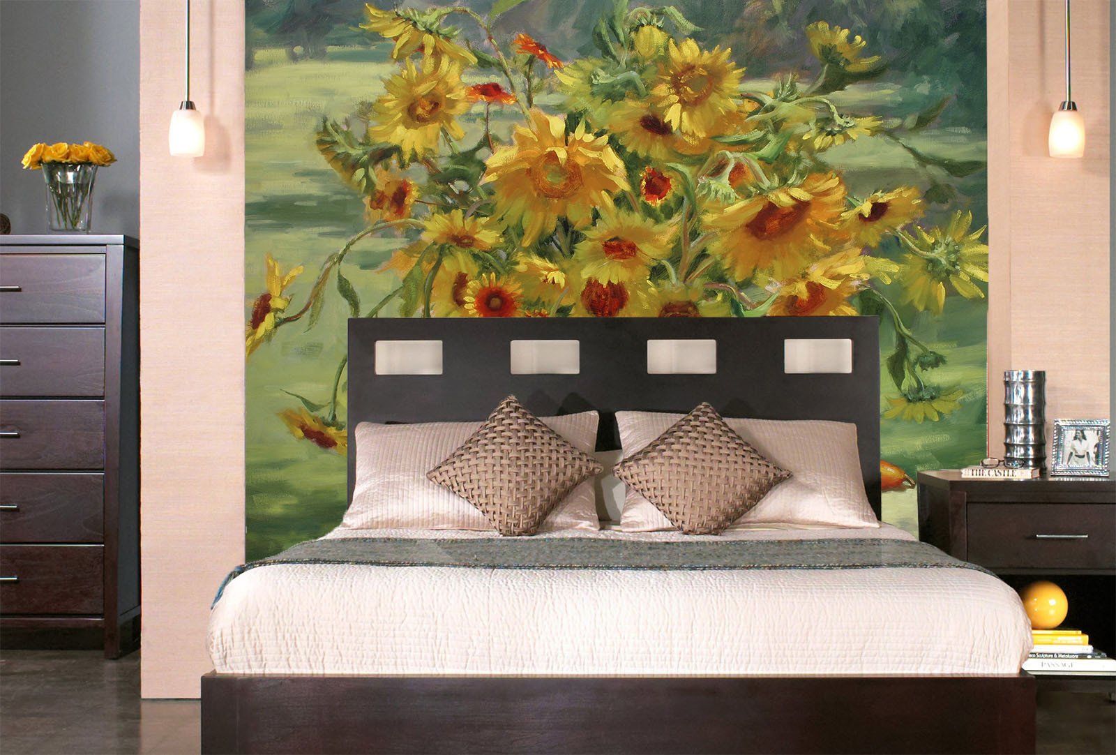 Chrysanthemums Vase Wallpaper AJ Wallpaper 2