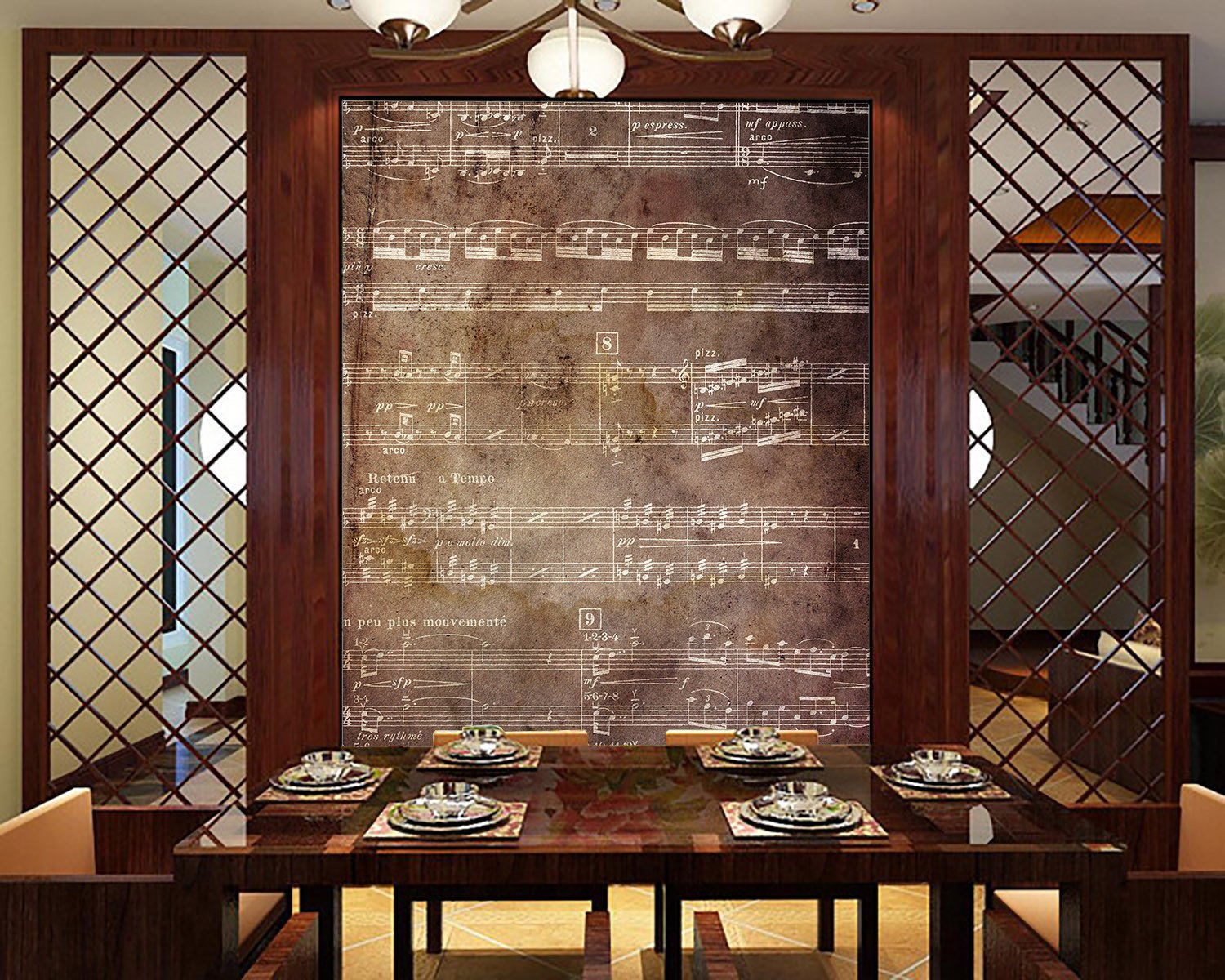 Musical Staff Wallpaper AJ Wallpaper