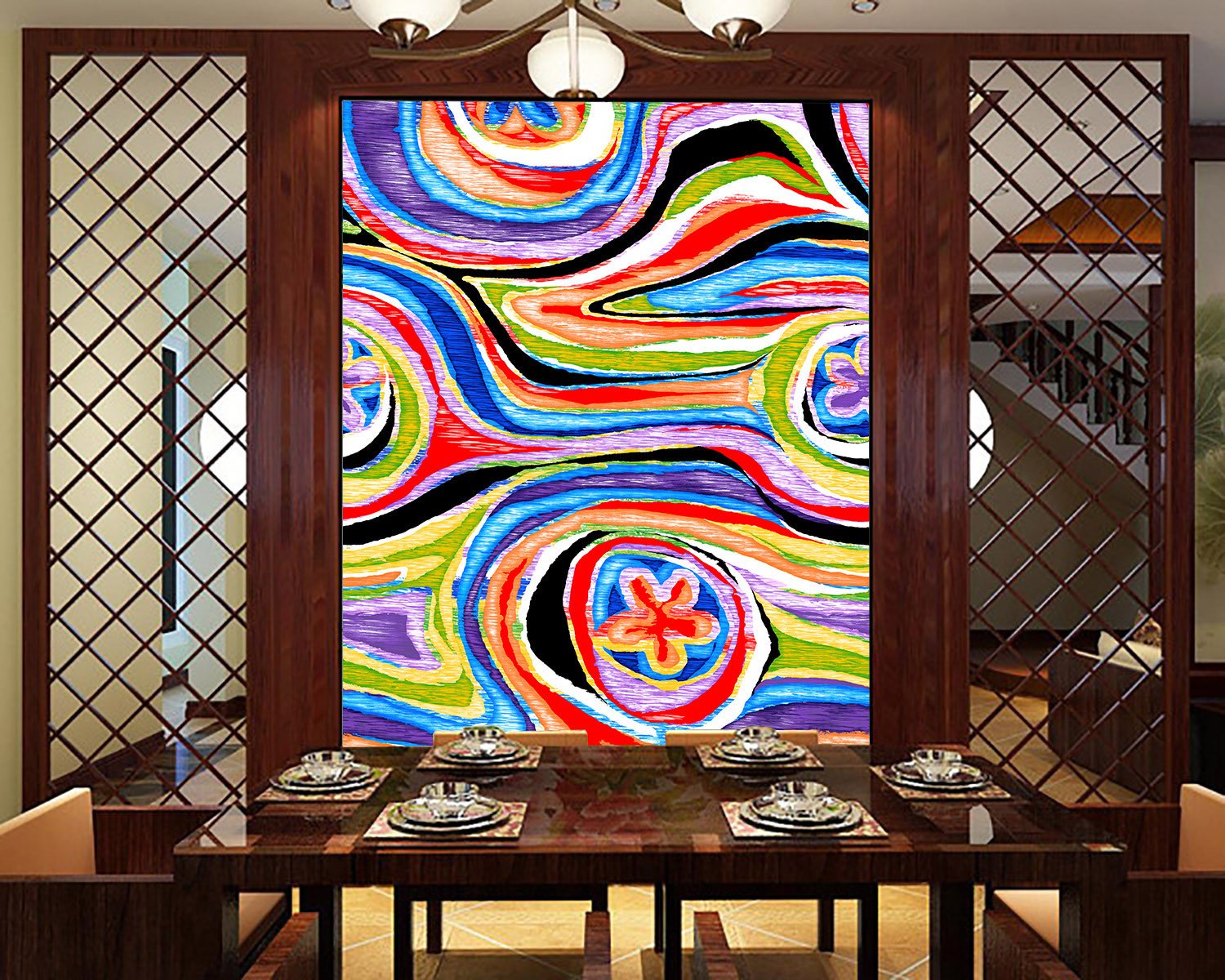 Colored Patterns Wallpaper AJ Wallpaper