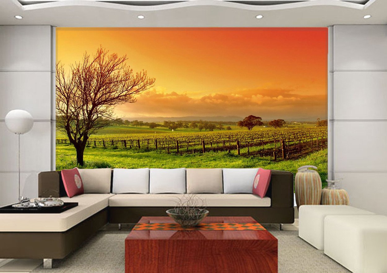 Wild Field Glow And Tree 2 Wallpaper AJ Wallpaper 1