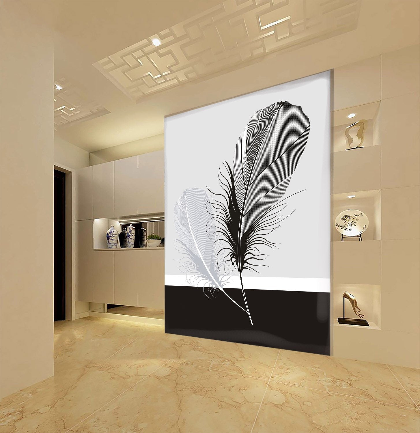 Two Feathers Wallpaper AJ Wallpaper