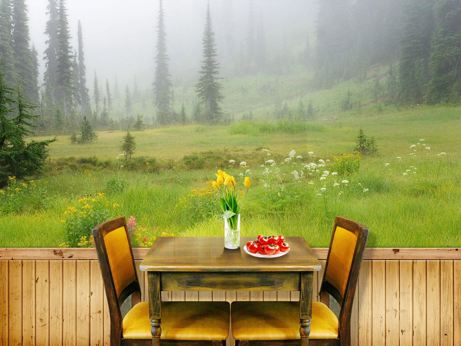 Fresh Wildflowers Wallpaper AJ Wallpaper