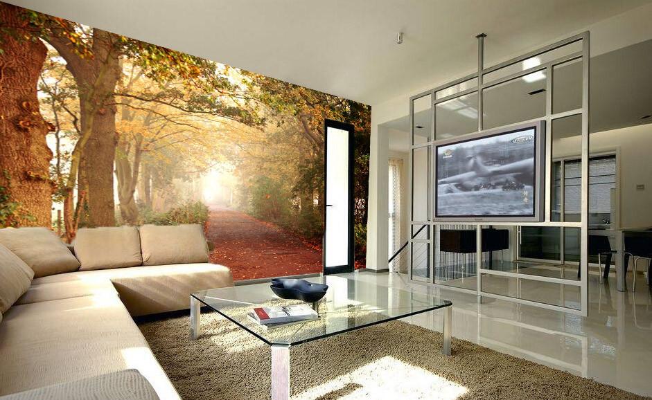 Tree-lined Trail Wallpaper AJ Wallpaper