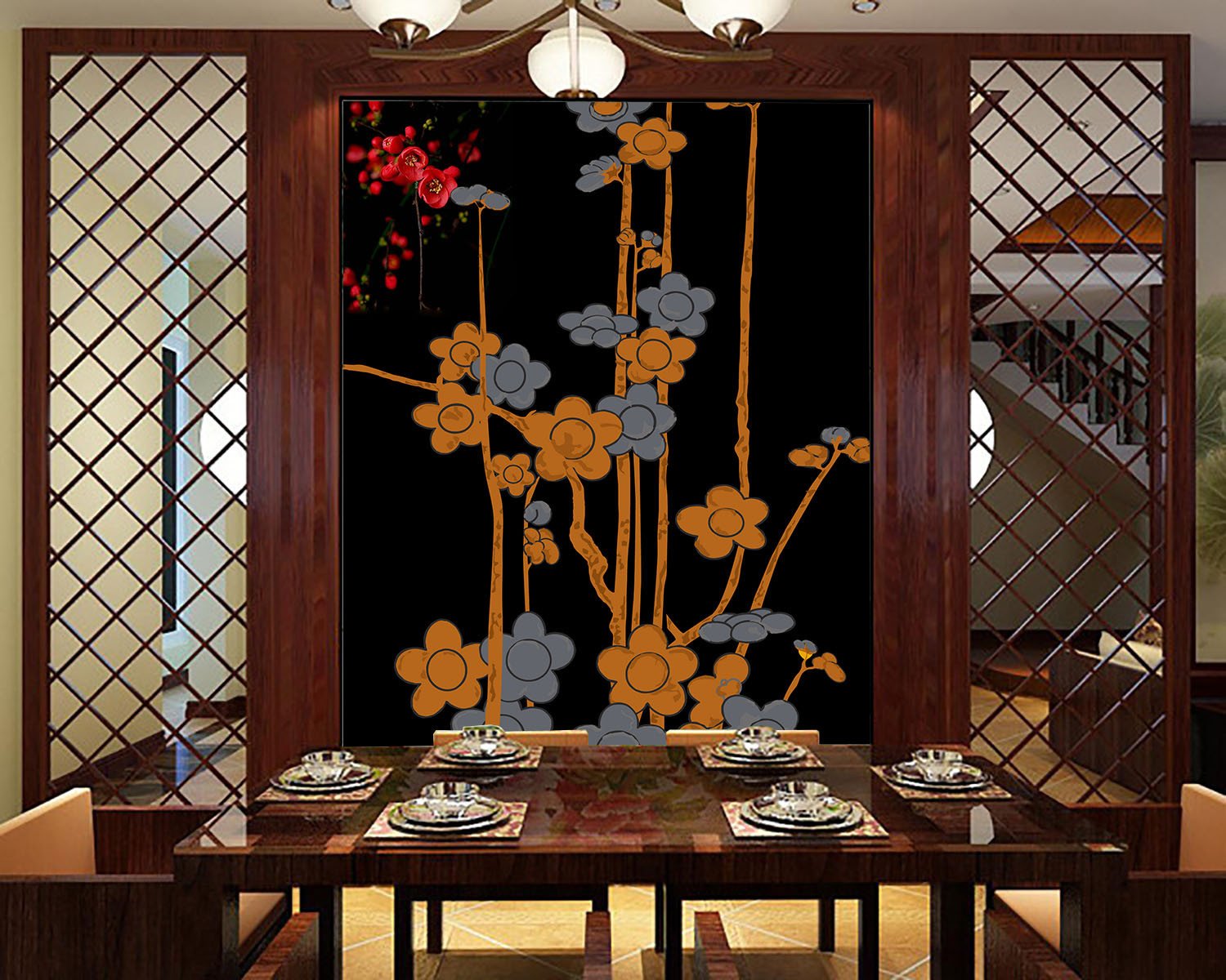 Graceful Blossoms Wallpaper AJ Wallpaper