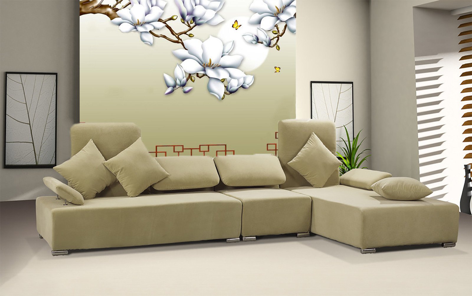 White Flower And Bright Moon 33 Wallpaper AJ Wallpaper 1