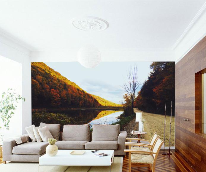 River And Hills Wallpaper AJ Wallpaper