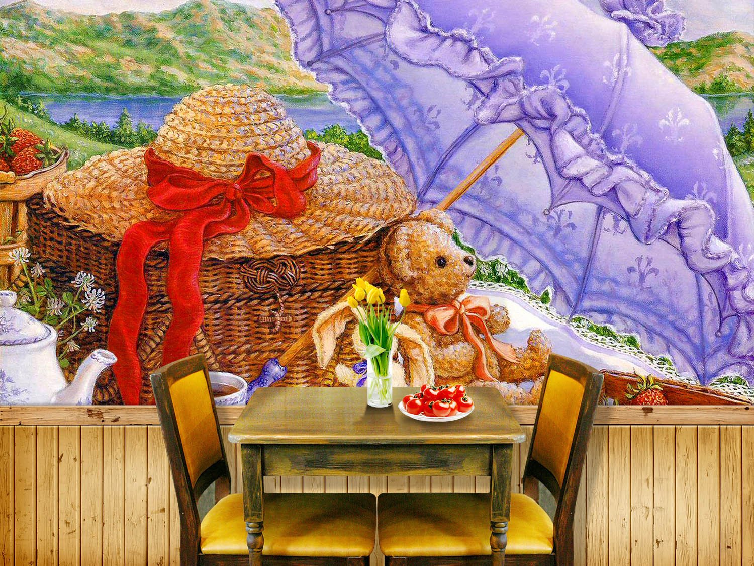 Romantic Picnic Wallpaper AJ Wallpaper