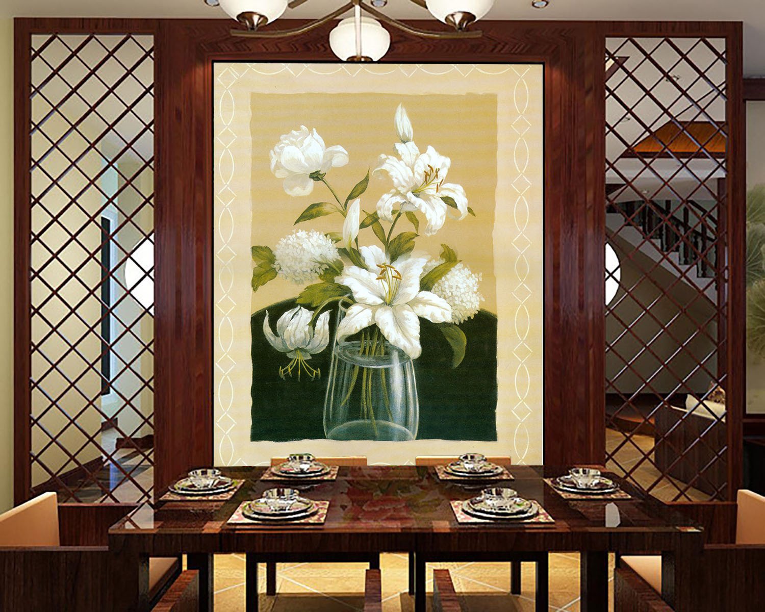 Glass Vase Wallpaper AJ Wallpaper 2