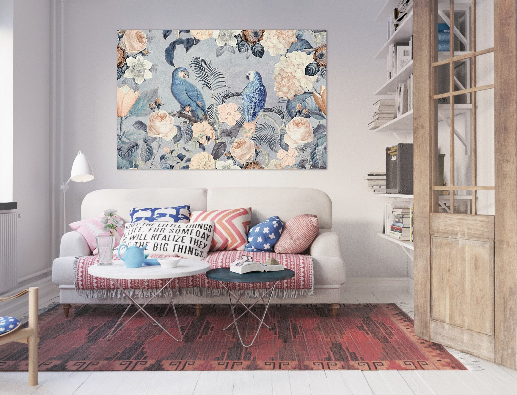 3D Bird Flowers 032 Andrea haase Wall Sticker Wallpaper AJ Wallpaper 2