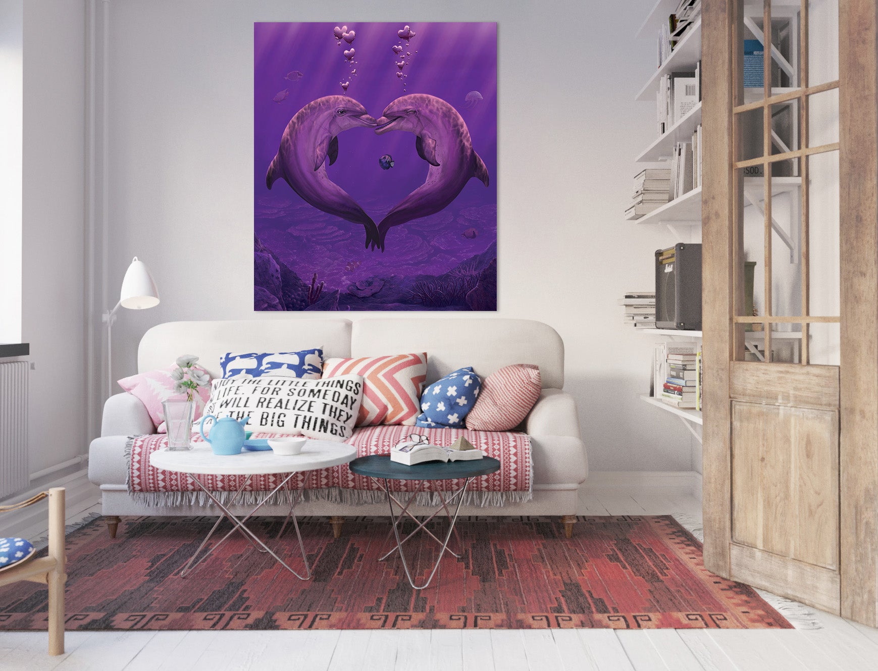 3D Sea Of Hearts Def 067 Vincent Hie Wall Sticker