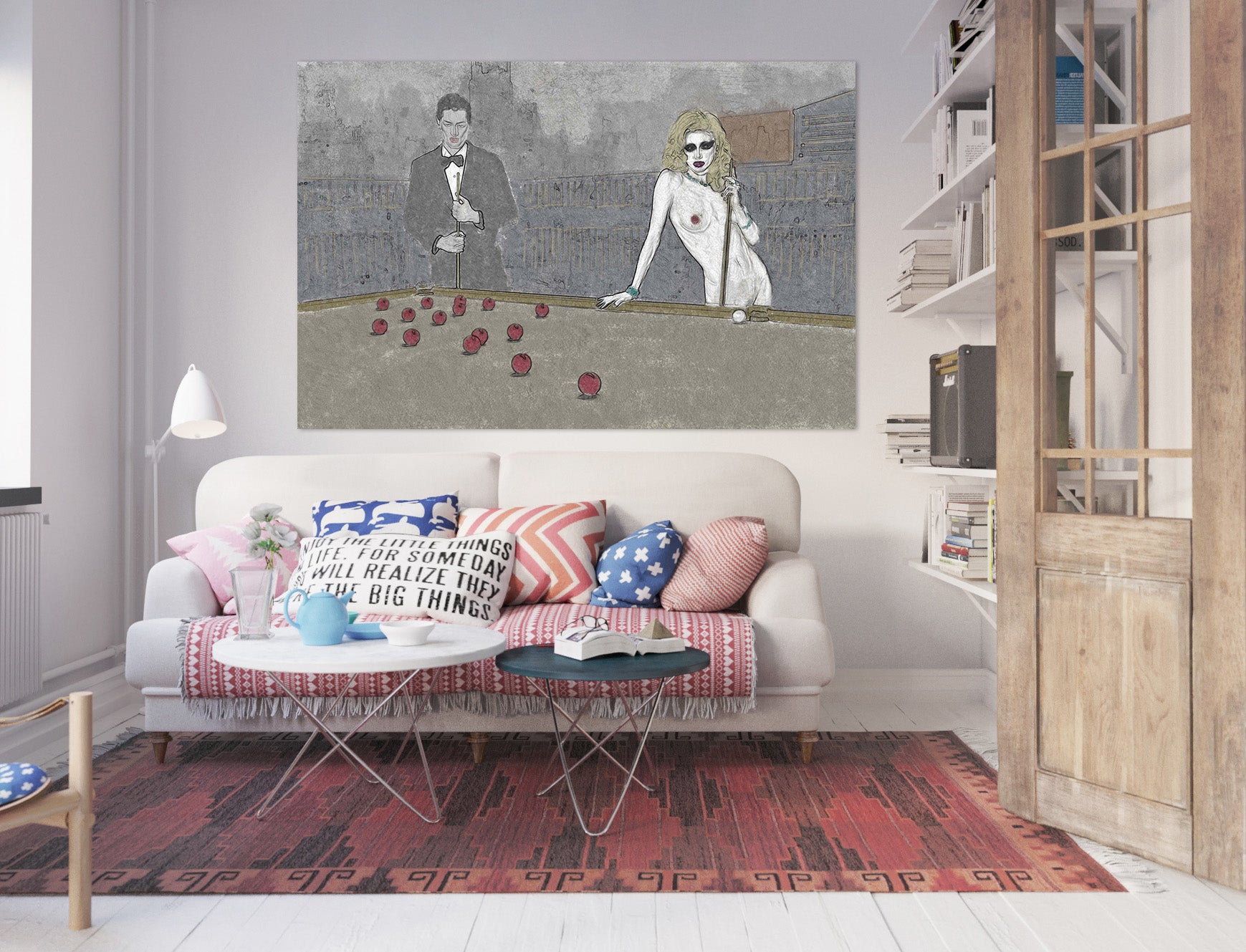 3D Play Billiards 014 Marco Cavazzana Wall Sticker