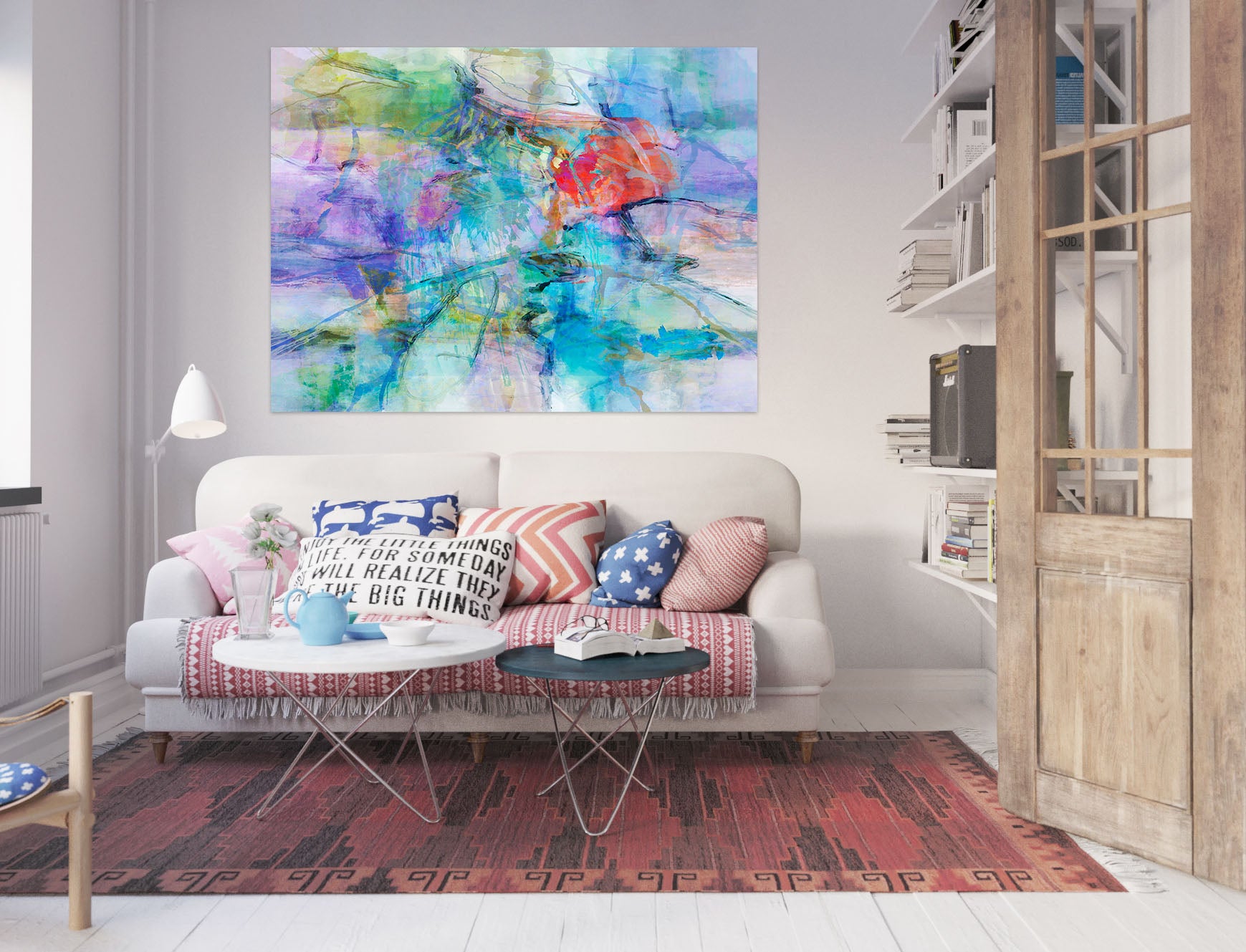 3D Colorful Pool 021 Michael Tienhaara Wall Sticker