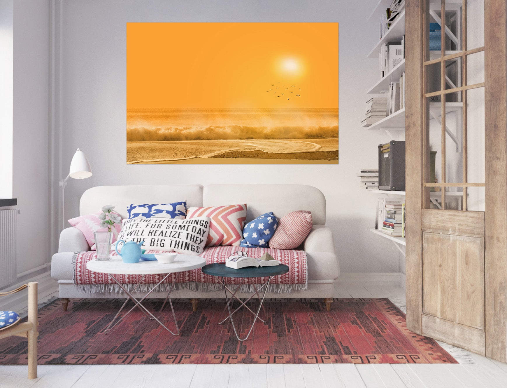 3D Sunset Sea 112 Marco Carmassi Wall Sticker