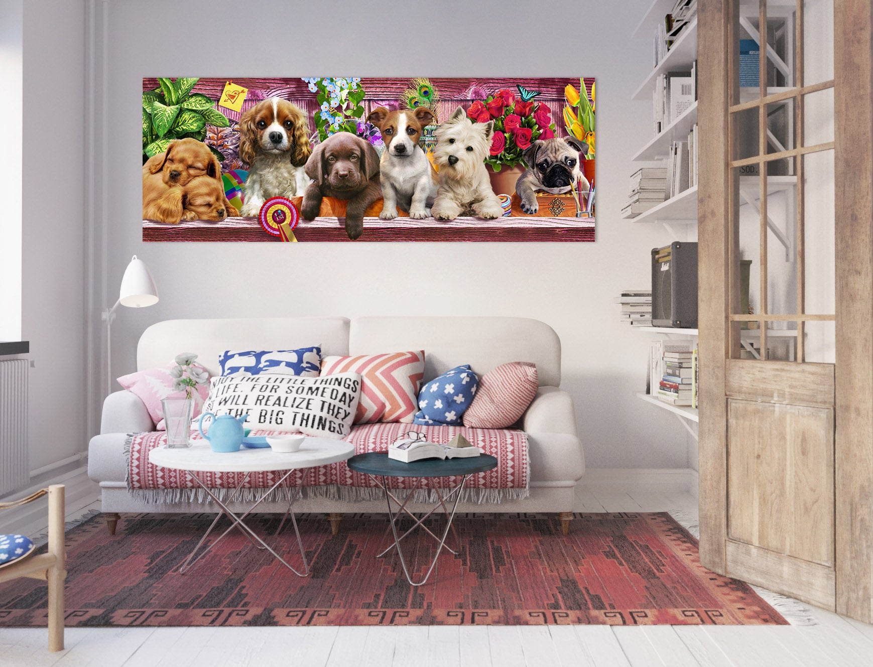 3D Lazy Dog 015 Adrian Chesterman Wall Sticker