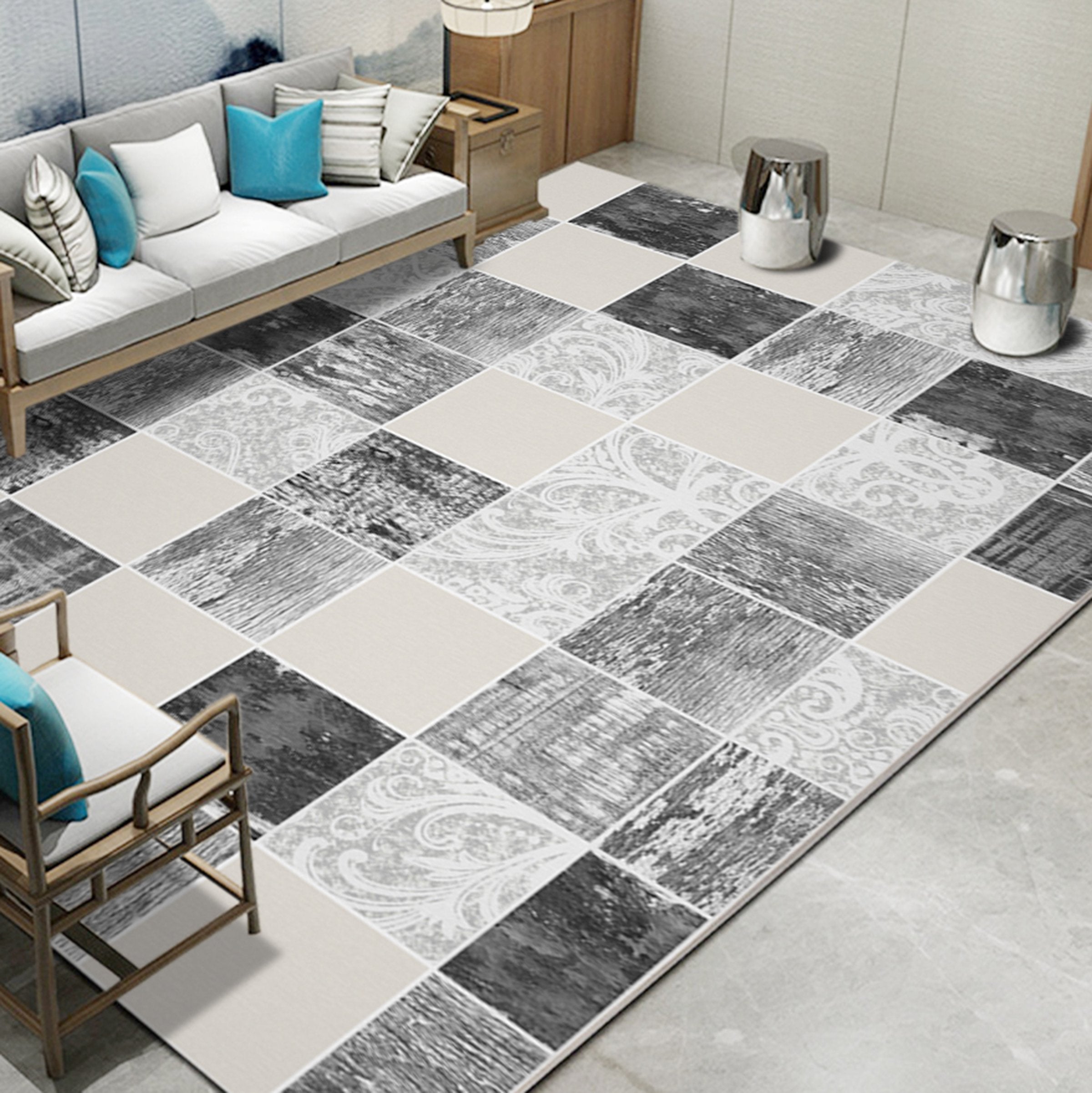 3D Color Pattern WG264 Non Slip Rug Mat Mat AJ Creativity Home