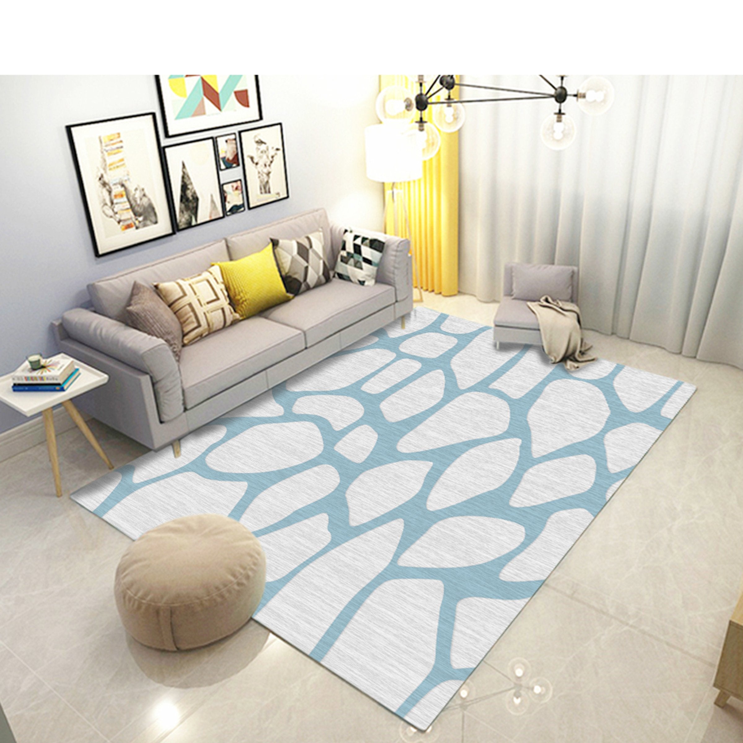 3D Light Green Pattern WG266 Non Slip Rug Mat Mat AJ Creativity Home