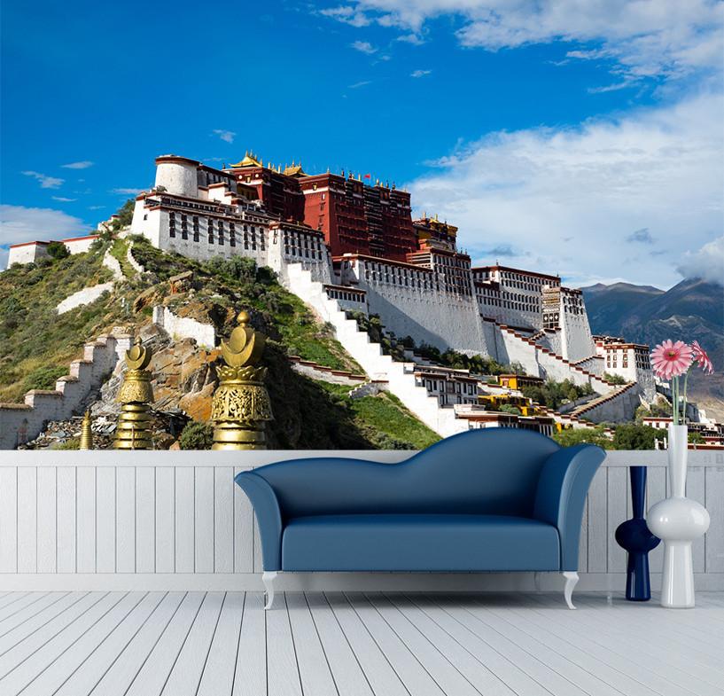 3D Mountain Top Temple 631 Wallpaper AJ Wallpaper 2